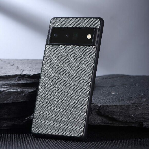 Чехол с текстурой нейлона для Google Pixel 7 (серый) Чехол с текстурой нейлона для Google Pixel 7 (серый)