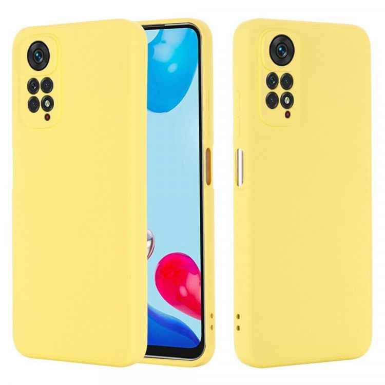 Силиконовый чехол Mobile Shell для Xiaomi Redmi Note 11 / Redmi Note 11S (желтый)
