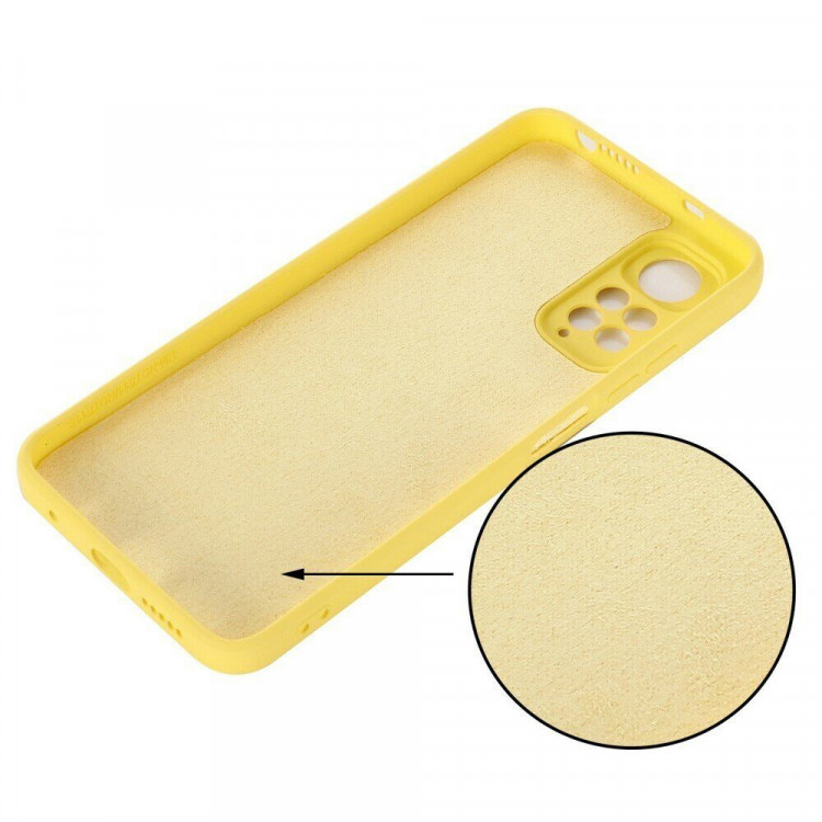 Силиконовый чехол Mobile Shell для Xiaomi Redmi Note 11 / Redmi Note 11S (желтый)