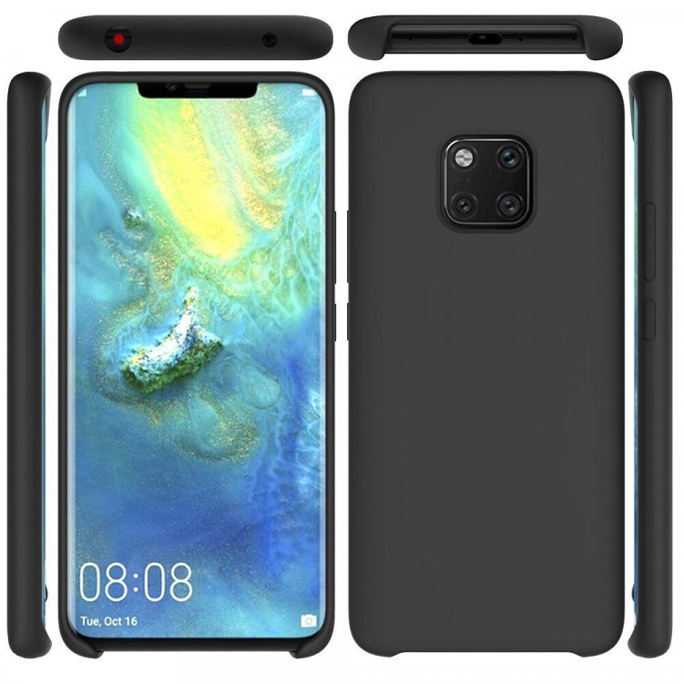 Силиконовый чехол Mobile Shell для Huawei Mate 20 Pro (черный)