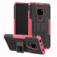 Чехол Hybrid Armor для Huawei Mate 20 (черный + розовый)