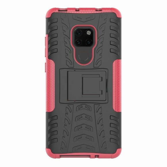 Чехол Hybrid Armor для Huawei Mate 20 (черный + розовый)