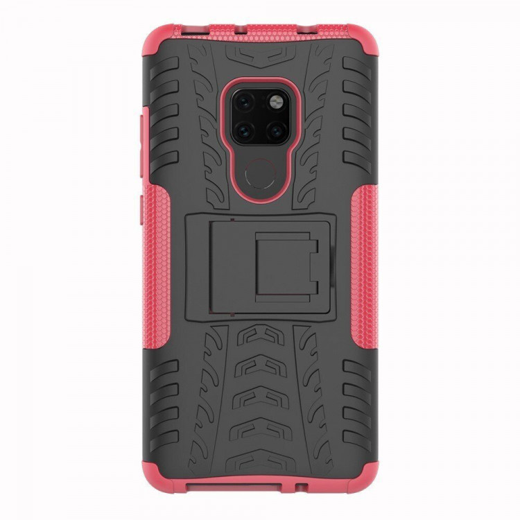 Чехол Hybrid Armor для Huawei Mate 20 (черный + розовый)