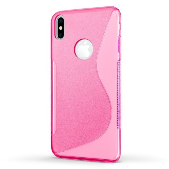 Нескользящий чехол для iPhone X / ХS (малиновый) Нескользящий чехол для iPhone X / ХS (малиновый)