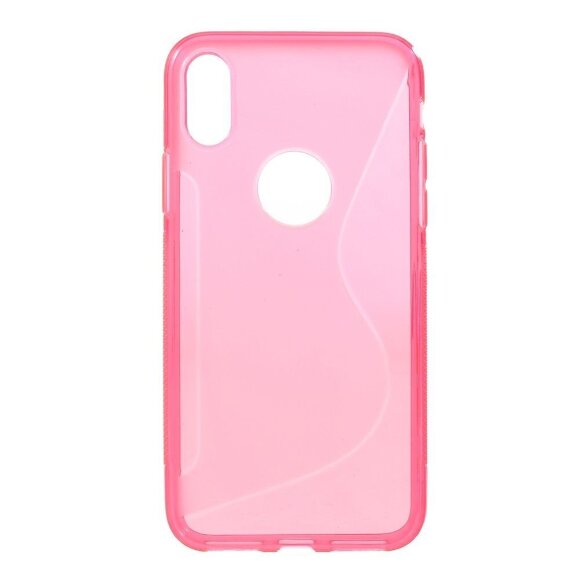 Нескользящий чехол для iPhone X / ХS (малиновый) Нескользящий чехол для iPhone X / ХS (малиновый)