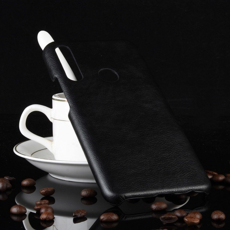 Кожаная накладка-чехол для Huawei P Smart Z / Honor 9X (STK-LX1) (черный)