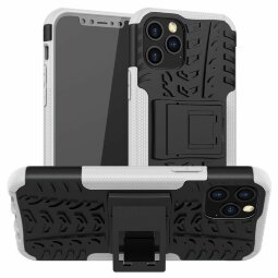 Чехол Hybrid Armor для iPhone 12 Pro Max (черный + белый)