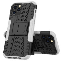 Чехол Hybrid Armor для iPhone 12 Pro Max (черный + белый)