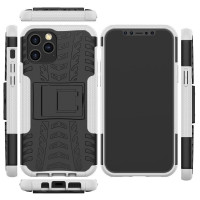 Чехол Hybrid Armor для iPhone 12 Pro Max (черный + белый)