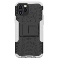 Чехол Hybrid Armor для iPhone 12 Pro Max (черный + белый)