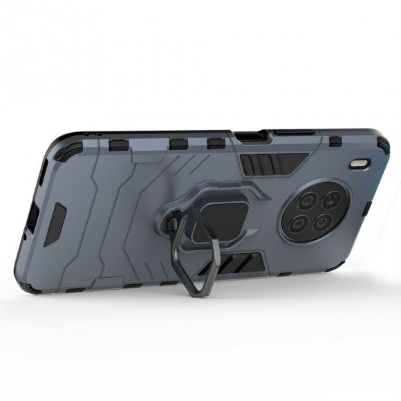 Чехол Armor Ring Holder для Honor 50 Lite (темно-синий)
