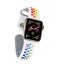 Спортивный ремешок с отверстиями для Apple Watch 42 и 44мм (радуга)