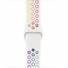 Спортивный ремешок с отверстиями для Apple Watch 42 и 44мм (радуга)