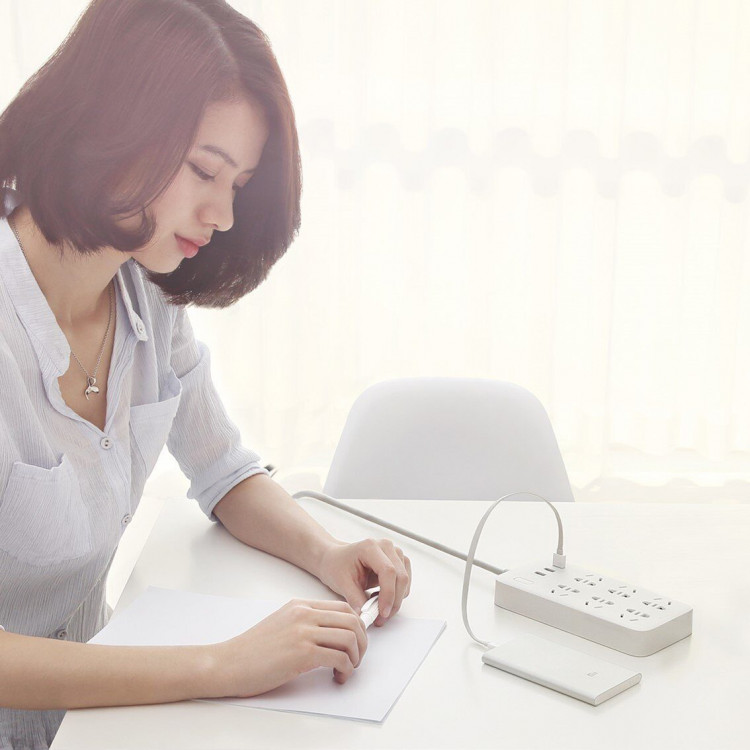 Удлинитель Xiaomi Mi Power Strip 6 - 1,8 метра (белый)