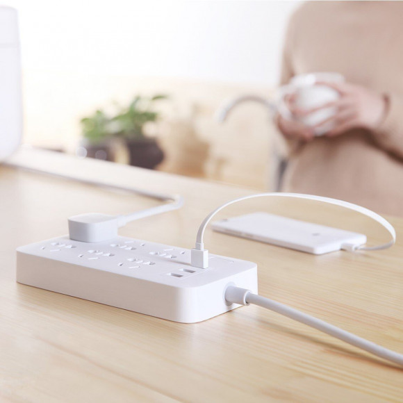 Удлинитель Xiaomi Mi Power Strip 6 - 1,8 метра (белый)