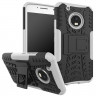 Чехол Hybrid Armor для Motorola Moto G5 Plus (черный + белый)