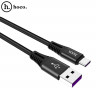 Кабель Quick Charge HOCO X22 USB QC3.0 + Type-C (черный)