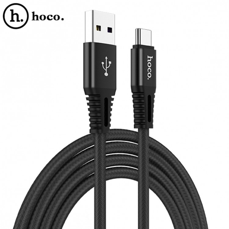 Кабель Quick Charge HOCO X22 USB QC3.0 + Type-C (черный)