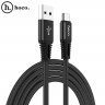 Кабель Quick Charge HOCO X22 USB QC3.0 + Type-C (черный)