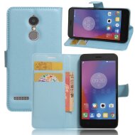 Чехол с визитницей для Lenovo K6 Power (голубой) Чехол с визитницей для Lenovo K6 Power (голубой)