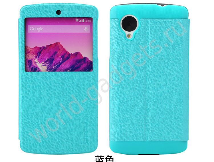 Чехол ROCK для LG Google Nexus 5 (голубой)
