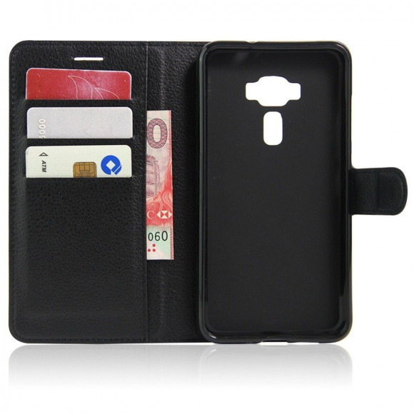 Чехол с визитницей для ASUS Zenfone 3 Deluxe ZS570KL (черный) Чехол с визитницей для ASUS Zenfone 3 Deluxe ZS570KL (черный)