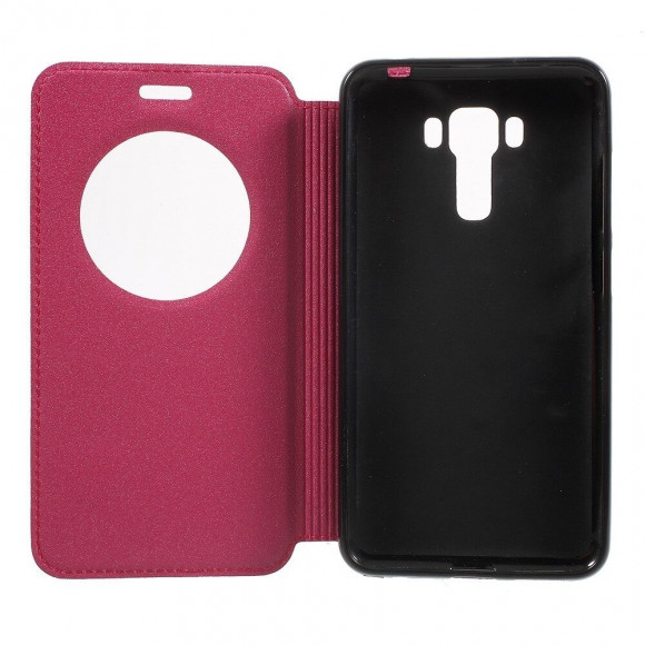 Чехол с окном ASUS 3 Laser ZC551KL (малиновый) Чехол с окном ASUS 3 Laser ZC551KL (малиновый)