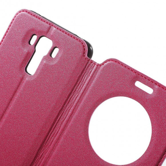 Чехол с окном ASUS 3 Laser ZC551KL (малиновый) Чехол с окном ASUS 3 Laser ZC551KL (малиновый)