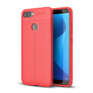 Чехол-накладка Litchi Grain для Asus ZenFone Max Plus (M1) ZB570TL (красный)