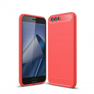 Чехол-накладка Carbon Fibre для Asus Zenfone 4 ZE554KL (красный)