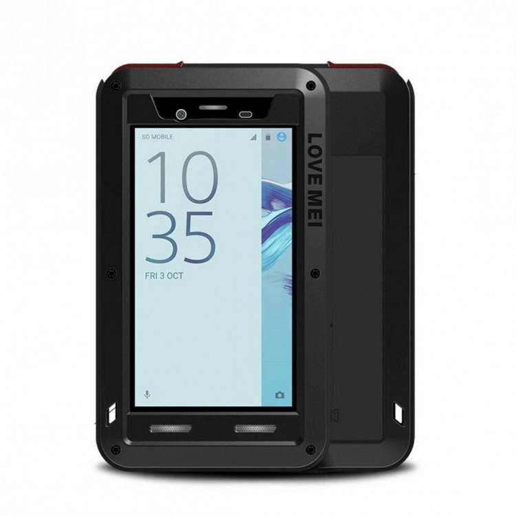 Гибридный чехол LOVE MEI для Sony Xperia X Compact (черный)