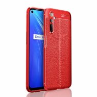 Чехол-накладка Litchi Grain для Realme 6 / Realme 6S (красный) Чехол-накладка Litchi Grain для Realme 6 / Realme 6S (красный)