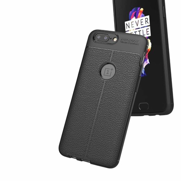 Чехол-накладка Litchi Grain для OnePlus 5 (черный) Чехол-накладка Litchi Grain для OnePlus 5 (черный)