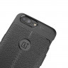 Чехол-накладка Litchi Grain для OnePlus 5 (черный)