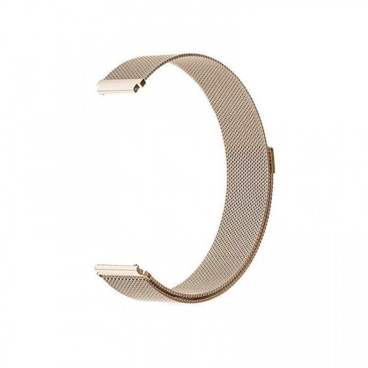 Браслет Миланская петля для Huawei Watch Fit Mini и часов с креплением 16мм (золотой)