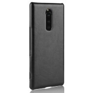 Кожаная накладка-чехол Litchi Texture для Sony Xperia 1 (черный) Кожаная накладка-чехол Litchi Texture для Sony Xperia 1 (черный)