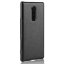 Кожаная накладка-чехол Litchi Texture для Sony Xperia 1 (черный)