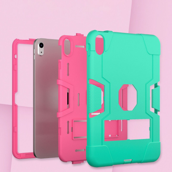 Противоударный гибридный чехол для iPad 10 2022 - 10,9 дюйма (зеленый) Противоударный гибридный чехол для iPad 10 2022 - 10,9 дюйма (зеленый)