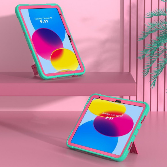 Противоударный гибридный чехол для iPad 10 2022 - 10,9 дюйма (зеленый) Противоударный гибридный чехол для iPad 10 2022 - 10,9 дюйма (зеленый)