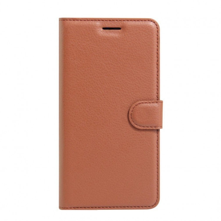 Чехол с визитницей для ZTE Blade V8 (коричневый)