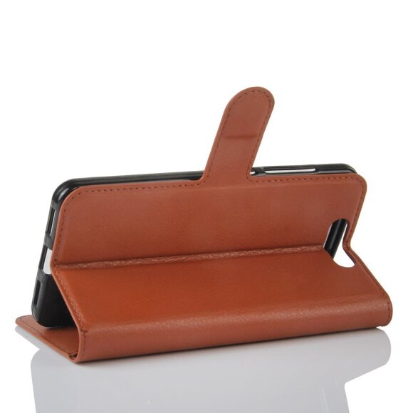 Чехол с визитницей для ZTE Blade V8 (коричневый) Чехол с визитницей для ZTE Blade V8 (коричневый)