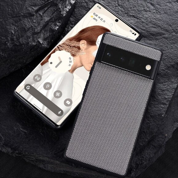 Чехол с текстурой нейлона для Google Pixel 7a (серый) Чехол с текстурой нейлона для Google Pixel 7a (серый)