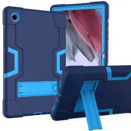 Гибридный TPU чехол для Samsung Galaxy Tab A8 10.5 (2021) SM-X200 / Galaxy Tab А8 10.5 LTE (2021) SM-X205 (черный + голубой)