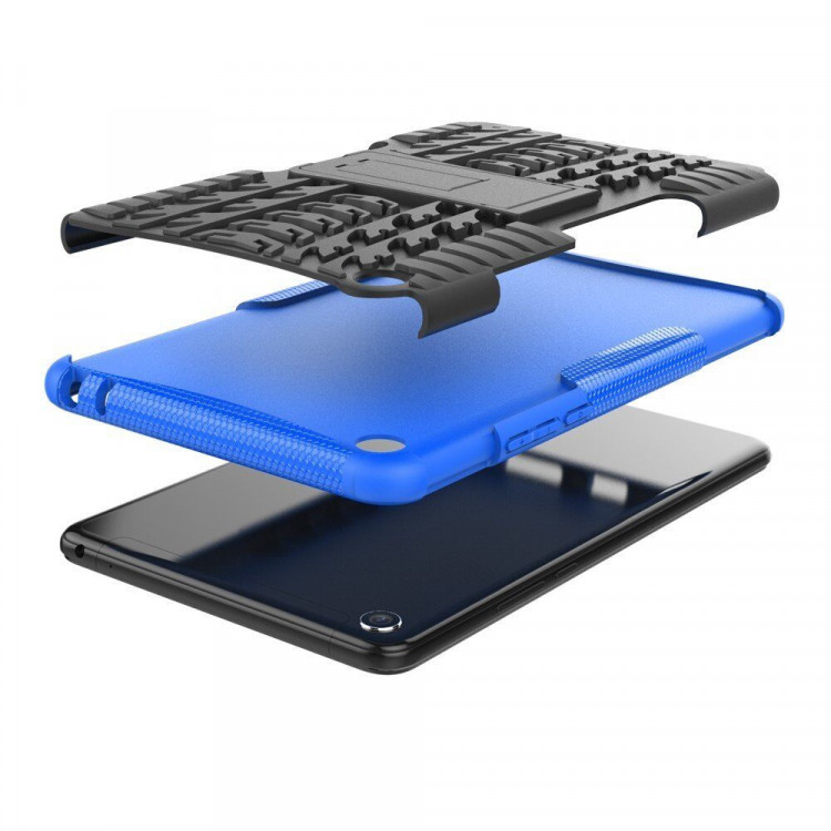 Чехол Hybrid Armor для Xiaomi Mi Pad 4 - 8 дюймов (черный + голубой)