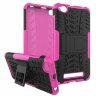 Чехол Hybrid Armor для Xiaomi Redmi 4A (черный + розовый)