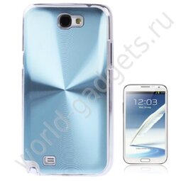 Алюминиевый чехол CD Style для Samsung Galaxy Note 2 / N7100 (голубой)