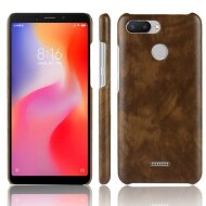 Чехол Litchi Texture для Xiaomi Redmi 6 (коричневый) Чехол Litchi Texture для Xiaomi Redmi 6 (коричневый)
