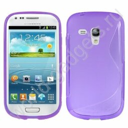 Чехол TPU S-Line для Samsung Galaxy S3 mini / i8190 (фиолетовый)