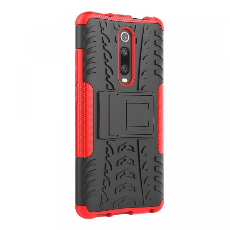 Чехол Hybrid Armor для Xiaomi Redmi K20 / Redmi K20 Pro / Xiaomi Mi 9T / Mi 9T Pro (черный + красный)
