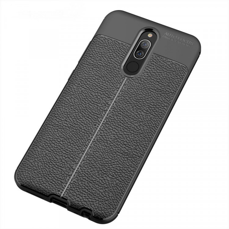 Чехол-накладка Litchi Grain для Xiaomi Redmi 8 / Redmi 8A (черный)